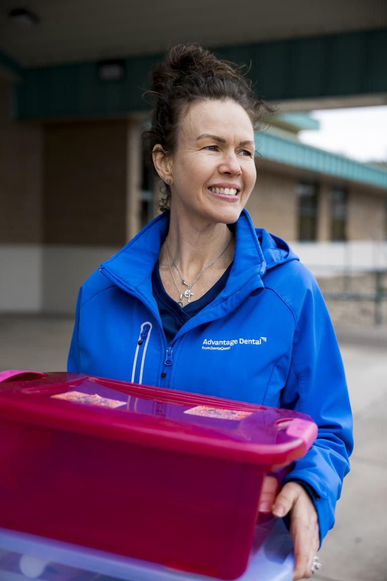 Advantage Dental Community Care event preparation.